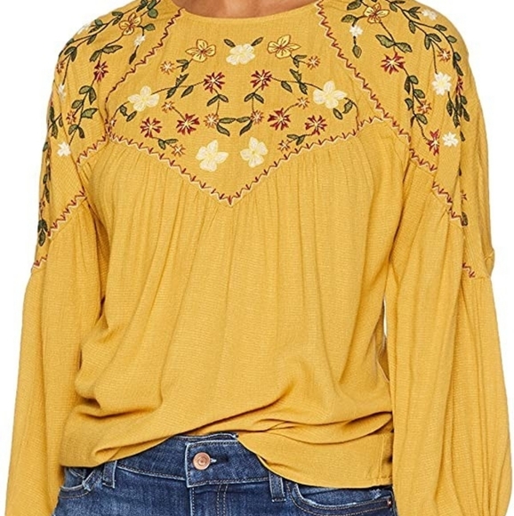 Serene Bohemian Tops - Embroidered Boho Top